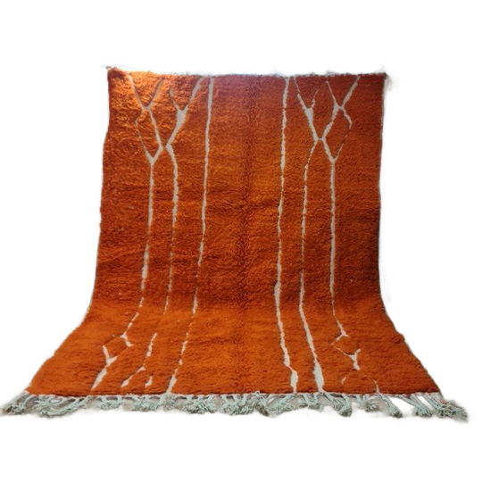 Authentiek Marokkaans Berber Beni Ourain Tapijt 300X200 Cm - 100% Wol, Handgemaakt 1