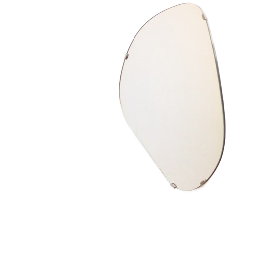 Vintage Kidney Shaped Mirror, 1950S 1
