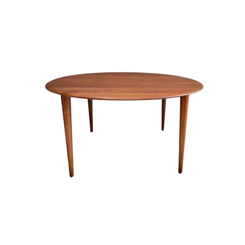 Teak Round Coffee Table By Peter Hvidt For France And Son 1960S Denmark