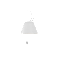 Luceplan Costanzina Sale D13 S.Pi. Met Mystic White Kap Hanglamp Wit