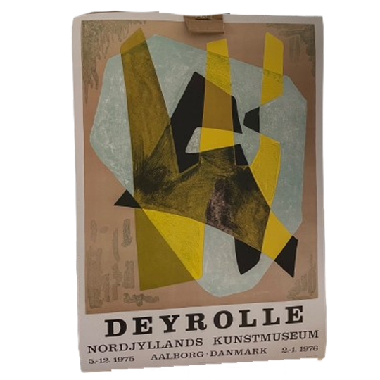 Jean Deyrolle After (1911-1967), Exibition Poster From Nordjyllands Kunstmuseum, Printed In Denmark 1