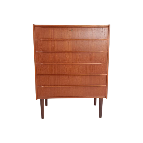 Vintage Teakhouten Deense Ladekast | Chestdrawer Danish Teak