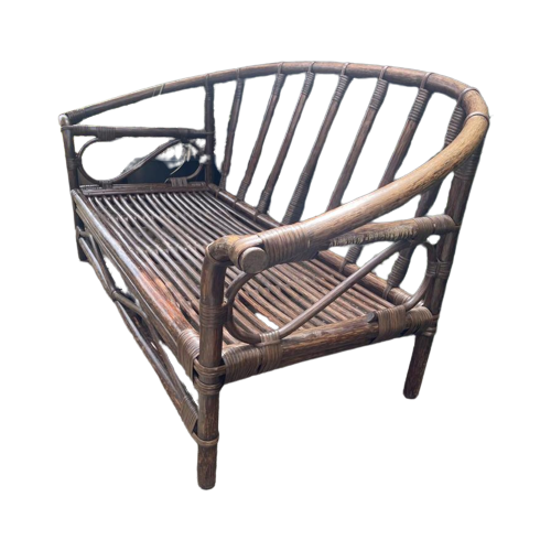 Vintage Rotan Tweezit / Loveseat