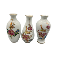 Set Vaasjes China Birds And Flowers