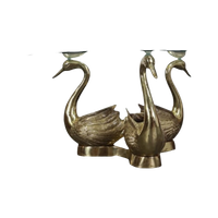 Vintage Brass Swan Coffee Table, France, 1970S