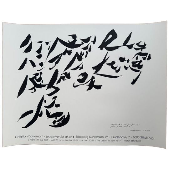 Christian Dotremont (1922–1979), Impossible N’est Pas Français – Possible Est Danois Exhibition Poster, Printed In Denmark 1