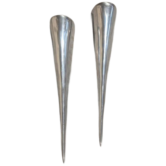 2 Vintage Aluminium Wandkandelaars Voor Waxine Lichtjes 1