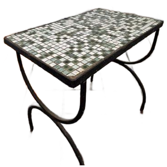 Vintage Mozaîek Plantentafeltje / Tegeltafeltje 1