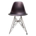 Zwarte Vitra Eames Dsr Kuipstoel Chroom Onderstel thumbnail 1