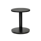 Side Table Low Oak Stained Black Aura thumbnail 1