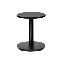 Side Table Low Oak Stained Black Aura