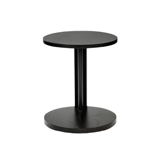 Side Table Low Oak Stained Black Aura 1