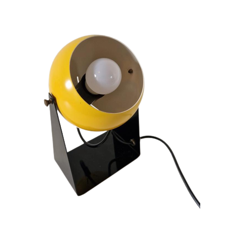 Vintage Bollamp Eye Ball Light Geel Bollampje Vintage Lamp