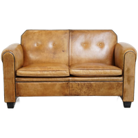 Luxe Schapenleren Art Deco Design 2 Zits Bank Van Bart Van Bekhoven