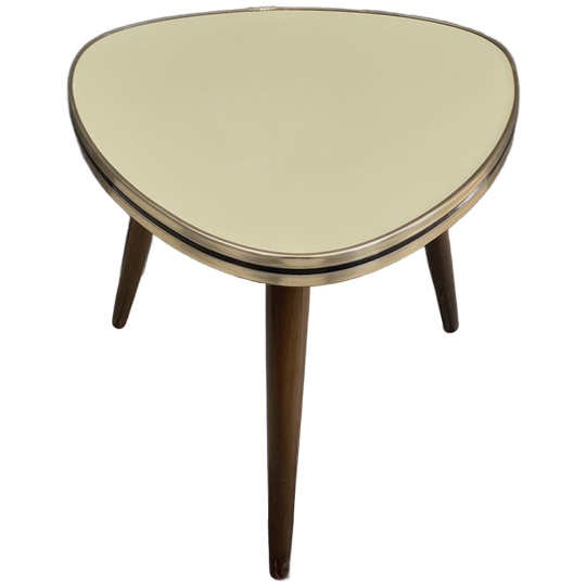 Yellow Formica Plant Table 1960S 1