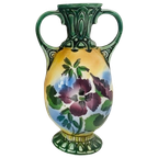 Artdeco Vaasje Art Nouveau Groen Bloemen 1920 thumbnail 1