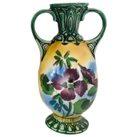 Artdeco Vaasje Art Nouveau Groen Bloemen 1920