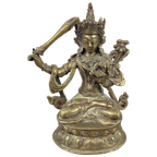 Bronzen Boeddha Beeldje Manushri thumbnail 1