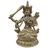 Bronzen Boeddha Beeldje Manushri