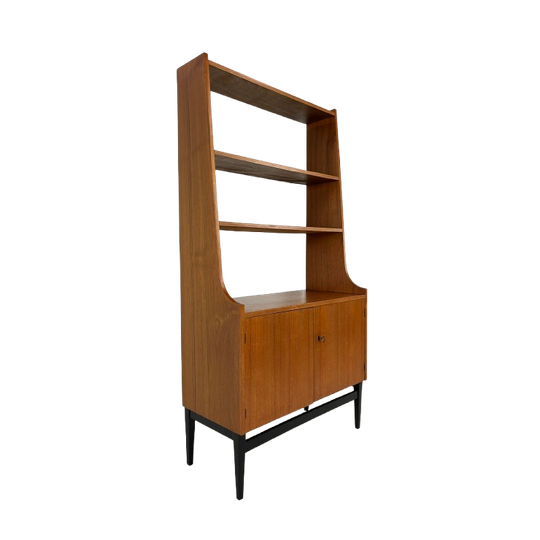 Scandinavisch Vintage Teak Fineren Boekenkast Aelva 1