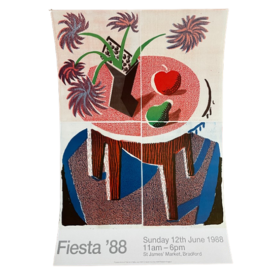 David Hockney, 'flowers, Apple & Pear On A Table, July 1986 1