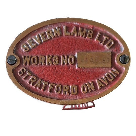 Brons Locomotief Reclame Logo Severn Lamb Ltd. Engeland🚂 1