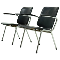 Set Of 2 Tubular Armchairs By Gebroeders de Wit 1960s