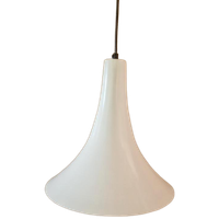 Vintage Trompet Lamp Heksenhoed Metaal Design.
