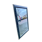 Facet Geslepen Spiegel Zwart Gemarmerd Met Gouden Bies 78 X 120 Cm - Reliving thumbnail 1