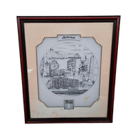 Glasgravure Van De Stad Rotterdam/ G.swanepoel