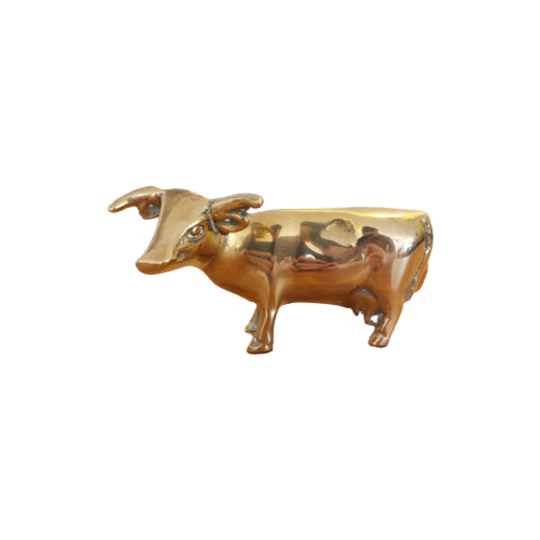 Messing Stier Koe Vintage Koper Retro 1