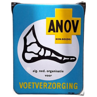 Emaille Bordje Van Anov Voetverzorging 🦶 Langcat Bussum.