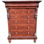Fraaie Antieke Schotse Ladekast, Commode Licht Verkleuring R thumbnail 1