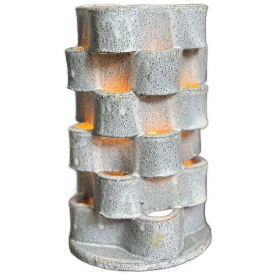 Brutalistische Stenen Tafellamp 1