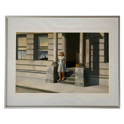 Edward Hopper Print Van Schilderij Summertime , 50 X 40