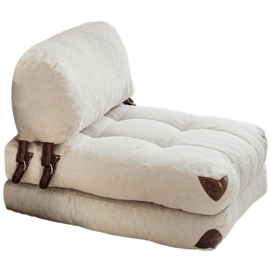 Evila Originals | Fold Teddy Slaapbank, 1-zits, Crème 1