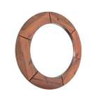 Spiegel Jaren 70 – Brutalisme – Zeer Groot – Doorsnede 100 Cm - (kl40) thumbnail 1