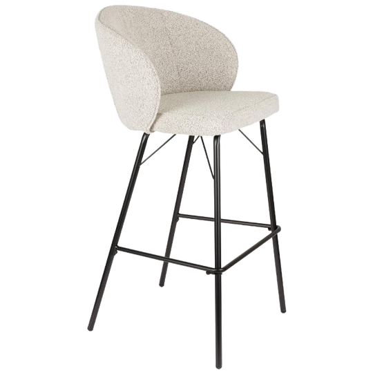 By fonQ | Clutch Barkruk - Lichtbeige 1