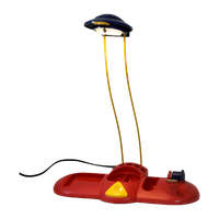 Vintage Desk Lamp / Organizer - Memphis Style