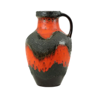 Grote Oranje Fat Lava Vaas West Germany Carstens 7315-45