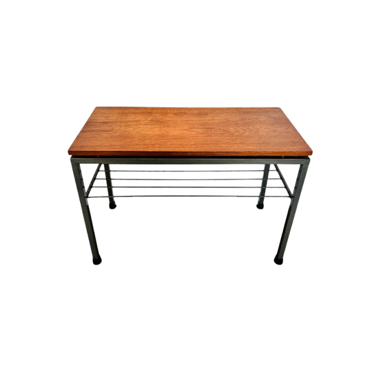 Jaren 60 Bijzettafel Met Lectuurrek 1
