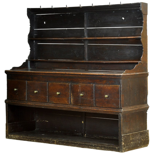 Eiken Buffetkast, Circa 1720 1