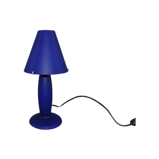 Blauwe IKEA Paddenstoellamp 1