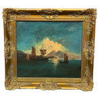 A. Kubin. "nachtelijk Zeelandschap". thumbnail 1