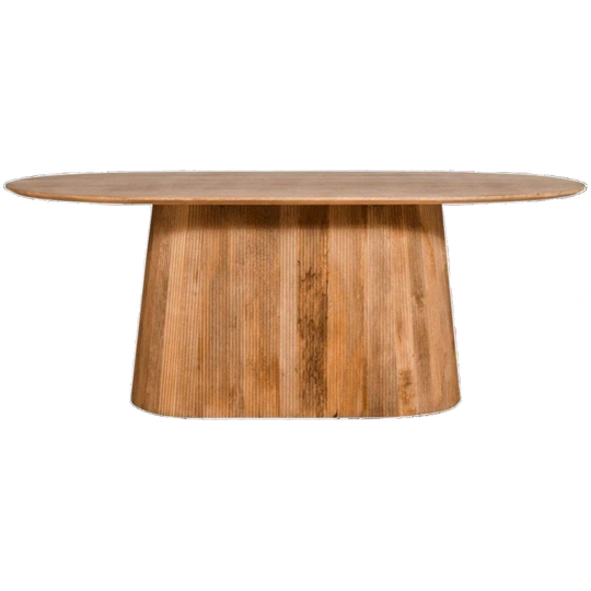 By fonQ Grand Eettafel Lichtbruin Mangohout 1