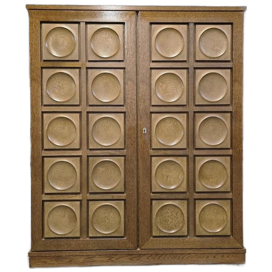 Vintage Brutalist Kast Jaren 70 Gerard Bartels 1