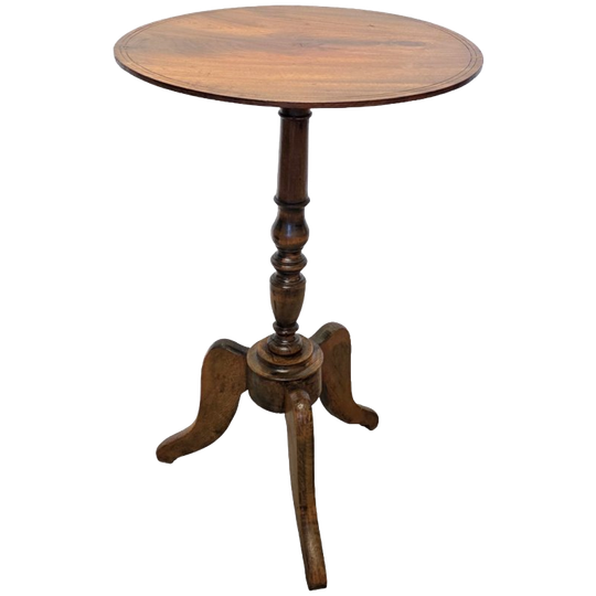 Antiek Franse Plantentafel Op Driepoot, 2e Helft 19e Eeuw 1