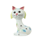 Italiaans Keramiek Poes Spaarpot Katten Beeld Quadrifoglio thumbnail 1