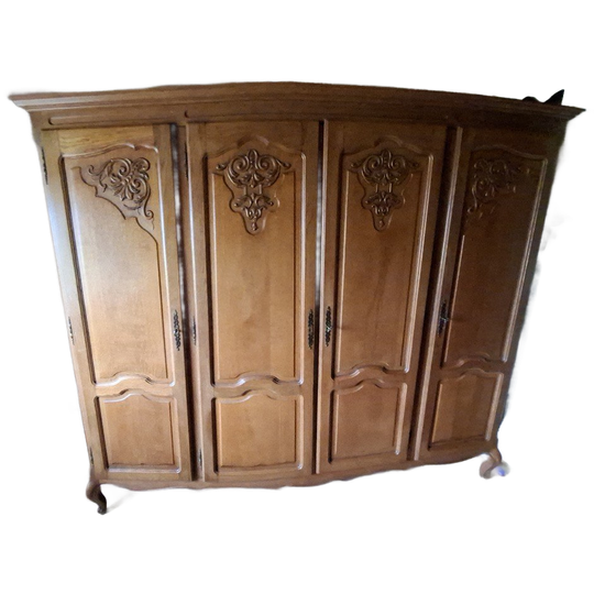 Brocante / Vintage Queen Anne Kleding Kast 2.10 X 1.93 M 1
