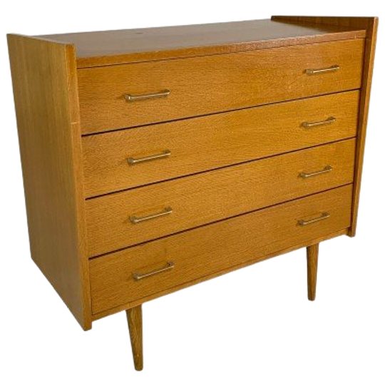 Vintage Ladekast Met 4 Laden, Jaren 60 1